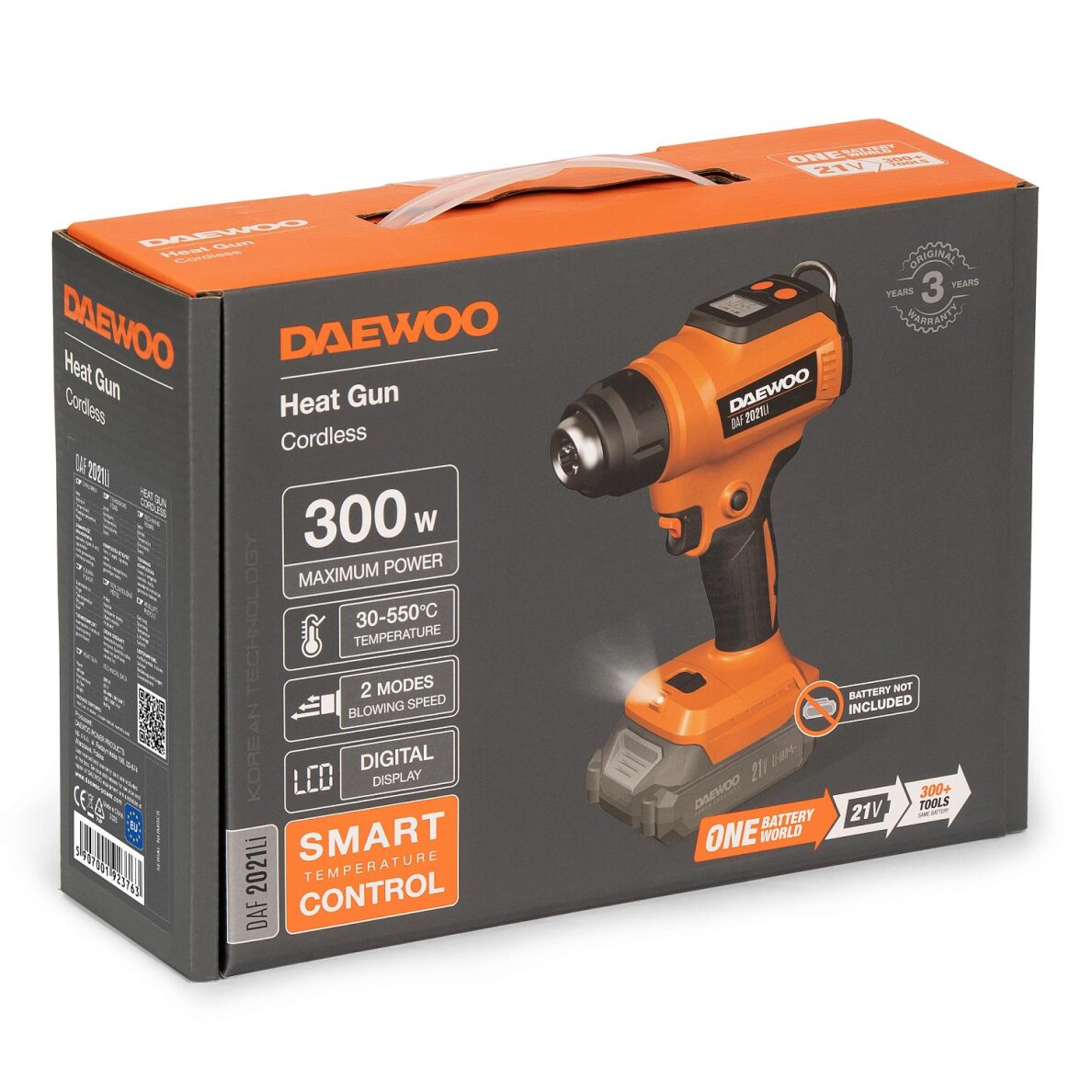 Statybinis fenas - orpūtė Cordless DAEWOO DAF 2021Li, 21V 18