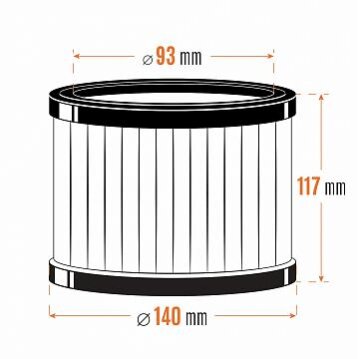 HEPA filtras DAEWOO DAVC 25HF 2 HEPA filtras DAEWOO DAVC 25HF 2