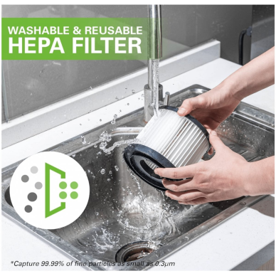 HEPA FILTRAS S/Š VALYMO SIURBLIUI Greenworks GWT R0400214 1