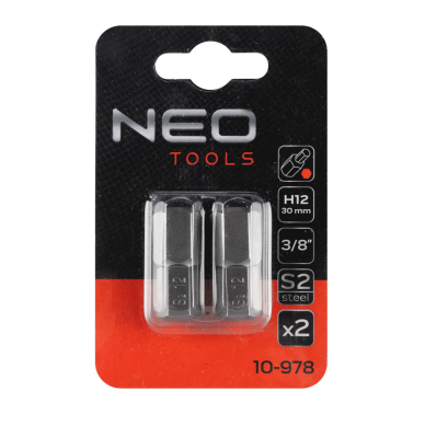 HEX Antgaliukai 12 x 30 mm, S2 x 2 vnt. 1