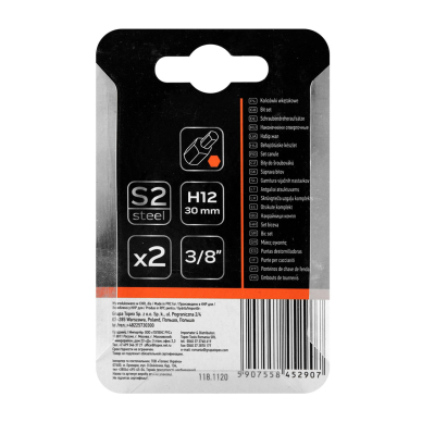 HEX Antgaliukai 12 x 30 mm, S2 x 2 vnt. 2 HEX Antgaliukai 12 x 30 mm, S2 x 2 vnt. 2