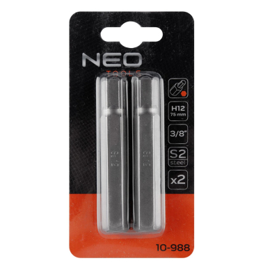 HEX Antgaliukai 12 x 75 mm, S2 x 2 vnt. 1 HEX Antgaliukai 12 x 75 mm, S2 x 2 vnt. 1