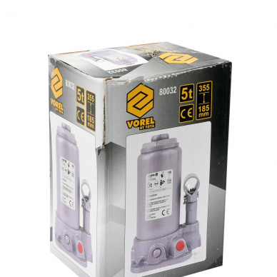 Hidraulinis domkratas Vorel, 5 t, 185-355 mm 1 Hidraulinis domkratas Vorel, 5 t, 185-355 mm 1