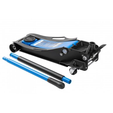 Hidraulinis domkratas 3,5ton su pedalu, žemo profilio / 99-595mm Hidraulinis domkratas 3,5ton su pedalu, žemo profilio / 99-595mm