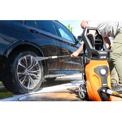 Aukšto slėgio plovimo įrenginys DAEWOO DAW 550, 2200W, 170bar, 450l/h, 8m 11 Aukšto slėgio plovimo įrenginys DAEWOO DAW 550, 2200W, 170bar, 450l/h, 8m 11