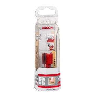 HM-tipo griovelių freza Bosch, 8/D 20mm, L 19 mm, 2608629362 HM-tipo griovelių freza Bosch, 8/D 20mm, L 19 mm, 2608629362