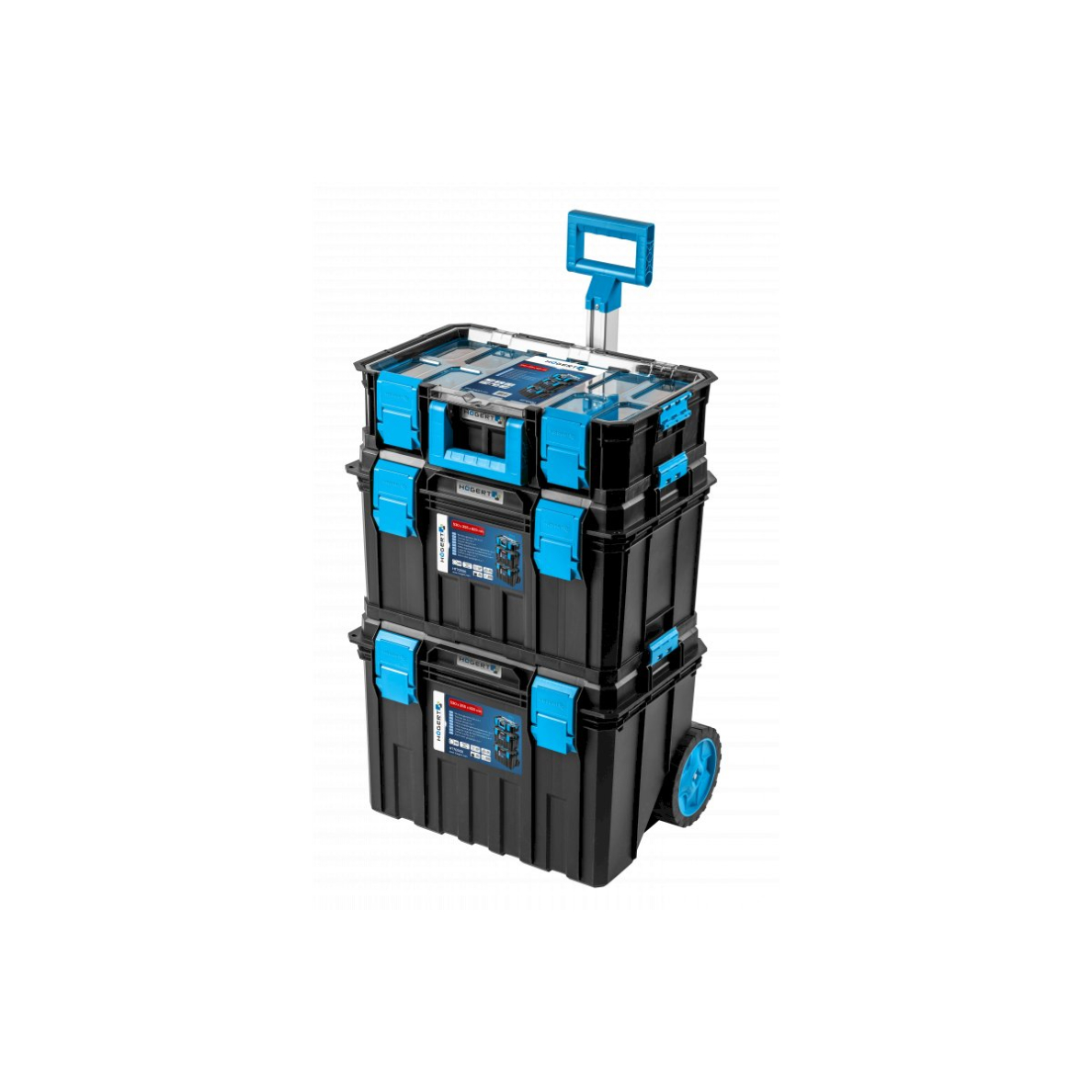 HOGERT Įrankių vežimėlis 4 dalių, modulinis
