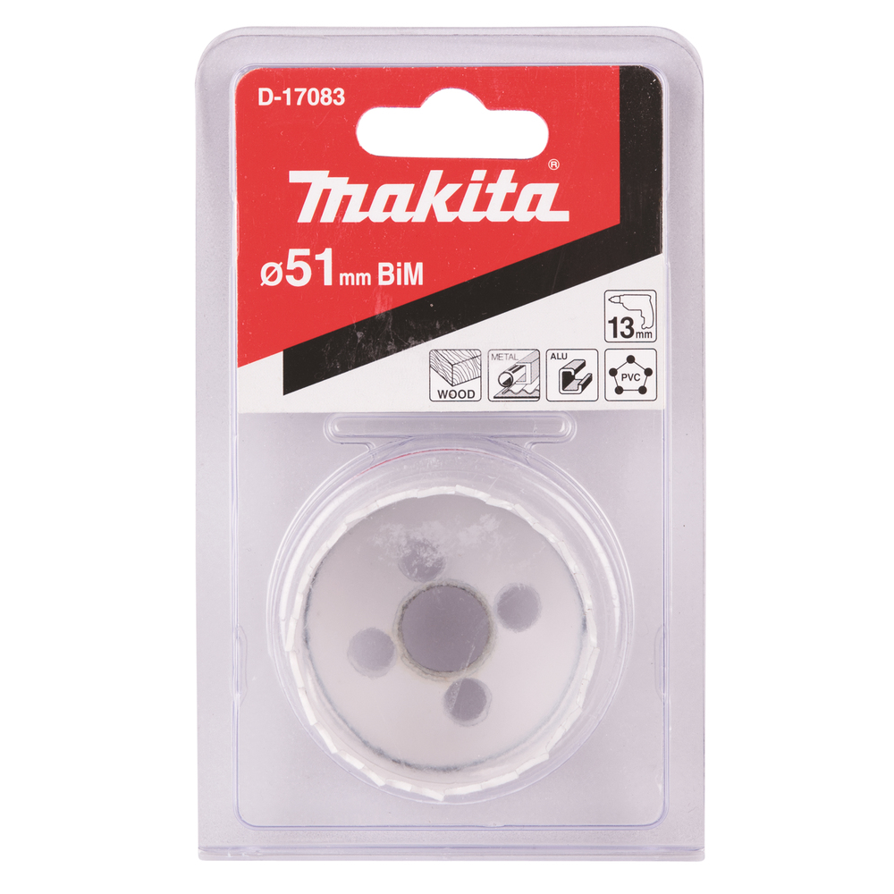 HSS Bi-Metal gręžimo karūna 51mm Makita D-17083 1 HSS Bi-Metal gręžimo karūna 51mm Makita D-17083 1