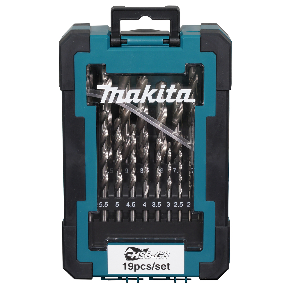 HSS-GS metalo grąžtų rinkinys Makita D-78352, 19vnt (1-10mm) HSS-GS metalo grąžtų rinkinys Makita D-78352, 19vnt (1-10mm)