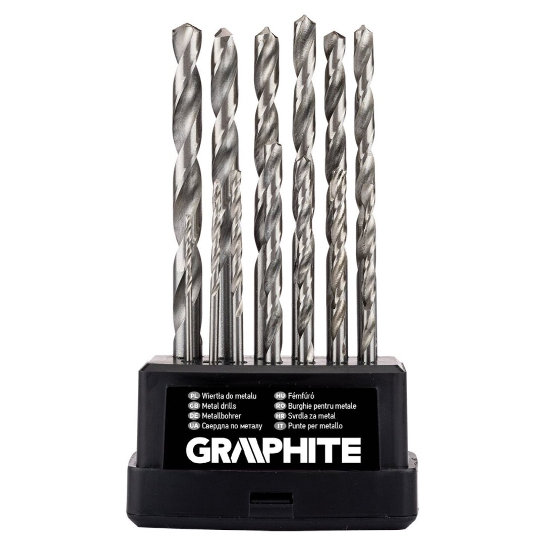 HSS -G metalo grąžtai, 1,5–6,5 mm, nustatytas 13 kompiuterių 3 HSS -G metalo grąžtai, 1,5–6,5 mm, nustatytas 13 kompiuterių 3