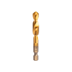 HSS TiN sriegimo grąžtas, M10x1.5 mm, šešiabriaunis