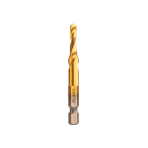 HSS TiN sriegimo grąžtas, M5x0,8 mm, šešiabriaunis