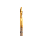 HSS TiN sriegimo grąžtas, M6x1 mm, šešiabriaunis