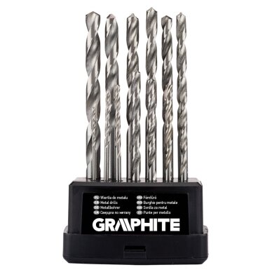 HSS -G metalo grąžtai, 1,5–6,5 mm, nustatytas 13 kompiuterių 3 HSS -G metalo grąžtai, 1,5–6,5 mm, nustatytas 13 kompiuterių 3