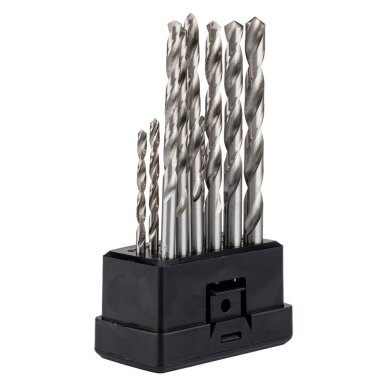 HSS -G metalo grąžtai, 1,5–6,5 mm, nustatytas 13 kompiuterių 4 HSS -G metalo grąžtai, 1,5–6,5 mm, nustatytas 13 kompiuterių 4