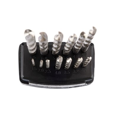 HSS -G metalo grąžtai, 1,5–6,5 mm, nustatytas 13 kompiuterių 5
