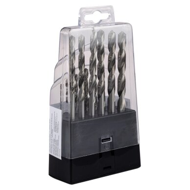 HSS -G metalo grąžtai, 2–8 mm, rinkinys 13 vnt. 2 HSS -G metalo grąžtai, 2–8 mm, rinkinys 13 vnt. 2