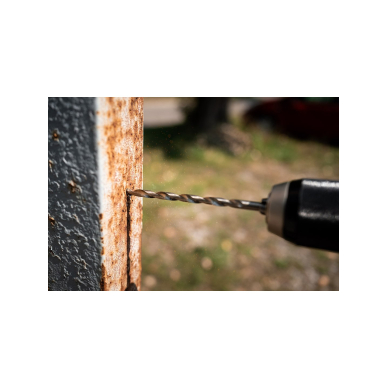 HSS metalinis grąžtas, DIN 340, prailgintas, 6 mm 3 HSS metalinis grąžtas, DIN 340, prailgintas, 6 mm 3