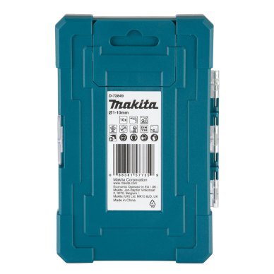 HSS-TiN metalo grąžų rinkinys iš 10 vnt. Makita D-72849 1 HSS-TiN metalo grąžų rinkinys iš 10 vnt. Makita D-72849 1