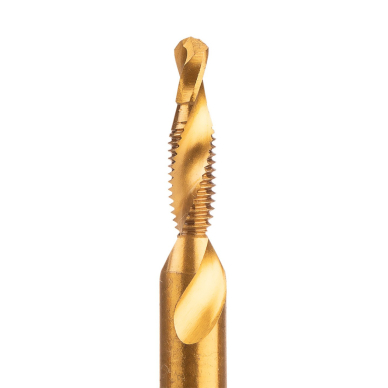 HSS TiN sriegimo grąžtas, M5x0,8 mm, šešiabriaunis 2