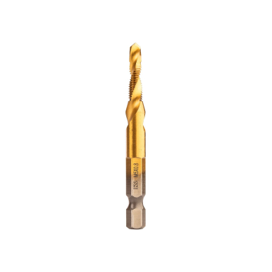 HSS TiN sriegimo grąžtas, M5x0,8 mm, šešiabriaunis