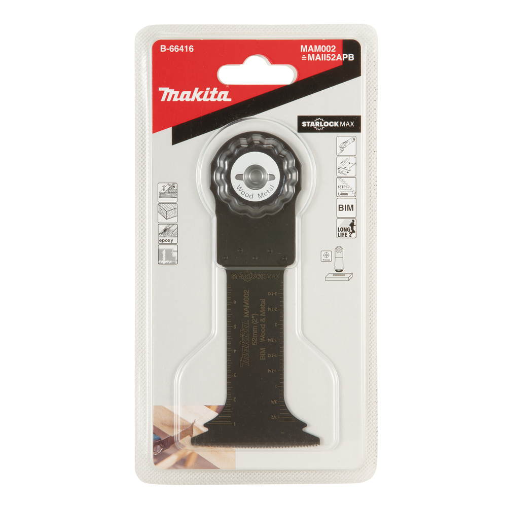 Įgilinamieji pjovimo diskai 52 mm Makita B-66416 1 Įgilinamieji pjovimo diskai 52 mm Makita B-66416 1