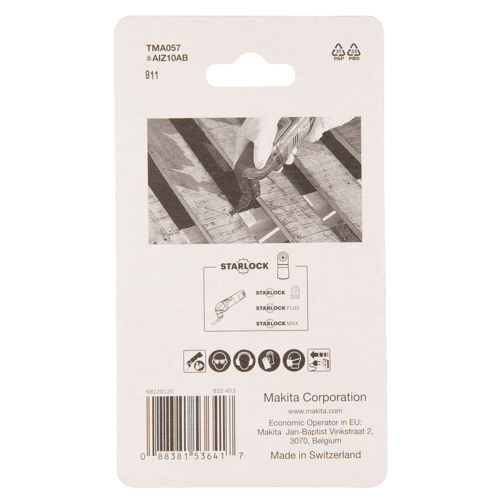 Įgilinamieji pjovimo diskai 10 mm Makita B-64917, TMA057 1