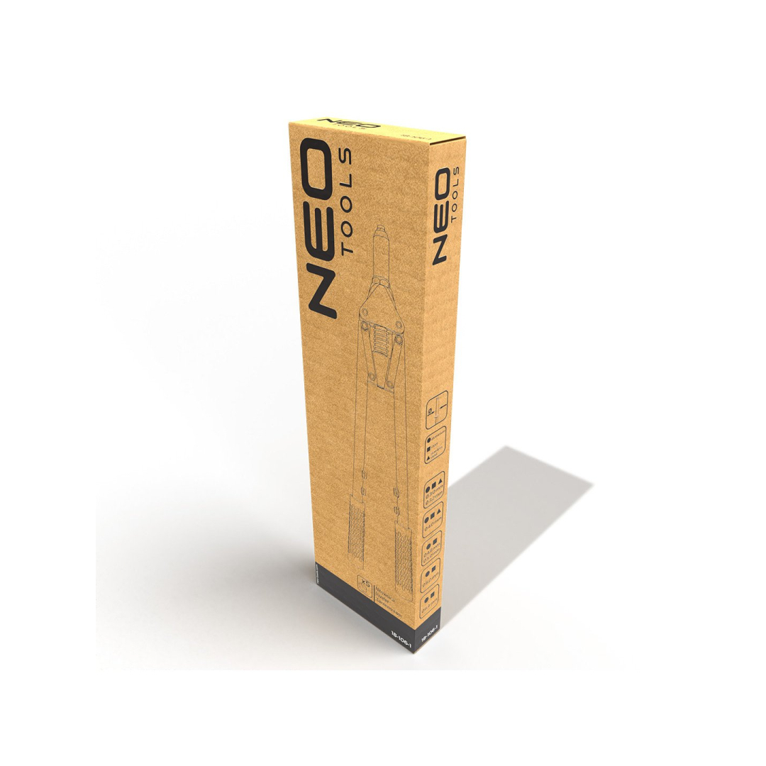 Įgilintas kniedžių pistoletas plieno ir aliuminio 3,2/4,0/4,8/6,0/6,4 mm kniedėms 1