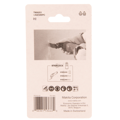 Įgilinamieji pjovimo diskai Makita B-64858-5, 32mm 1 Įgilinamieji pjovimo diskai Makita B-64858-5, 32mm 1