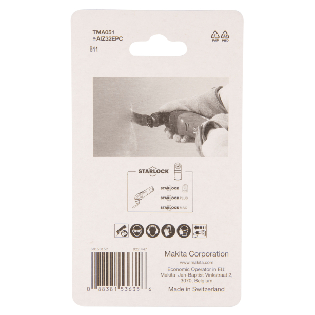 Įgilinamieji pjovimo diskai Makita B-64858, 32mm 1 Įgilinamieji pjovimo diskai Makita B-64858, 32mm 1