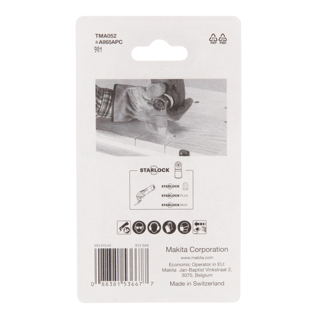 Įgilinamieji pjovimo diskai Makita B-64864-5, 65mm 3 Įgilinamieji pjovimo diskai Makita B-64864-5, 65mm 3