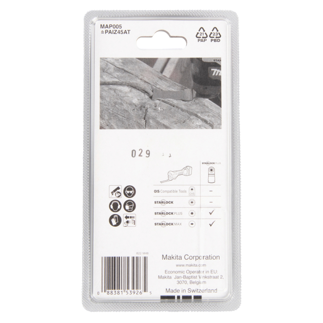 Įgilinamieji pjovimo diskai Makita B-66363, 45mm 3 Įgilinamieji pjovimo diskai Makita B-66363, 45mm 3