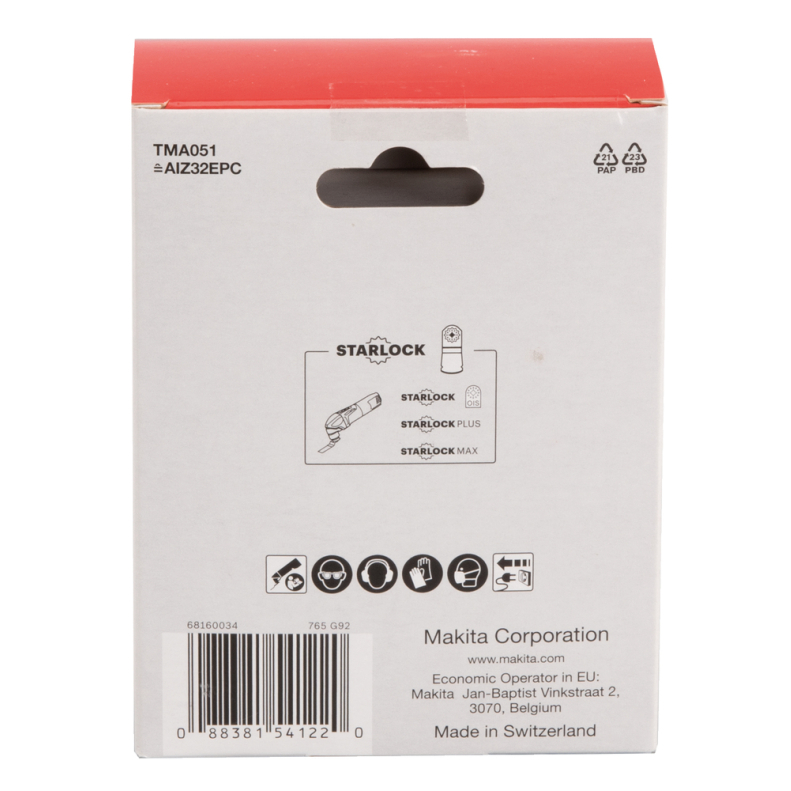 Įgilinamieji pjovimo diskai Makita B-64858-20, 32mm 1