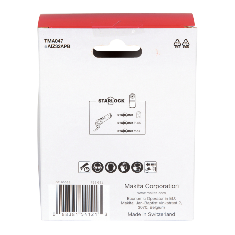 Įgilinamieji pjovimo diskai Makita B-64814-20, 32mm 3 Įgilinamieji pjovimo diskai Makita B-64814-20, 32mm 3