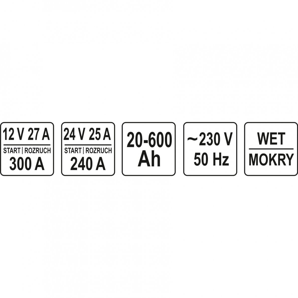 Įkroviklis su paleidėju YATO 40A / 240A 700Ah (YT-83060) 3 Įkroviklis su paleidėju YATO 40A / 240A 700Ah (YT-83060) 3