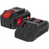 Įkroviklio ir akumuliatoriaus komplektas Gude LGAP 18-3040, 18 V, 4,0 Ah