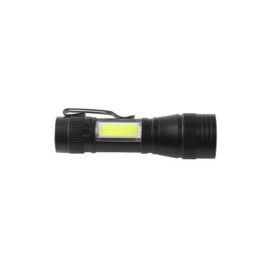 Įkraunamas žibintuvėlis XPE+COB 220 LM 3