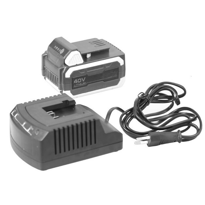 Įkrovėjas 40V "Ikra" akumuliatoriams Įkrovėjas 40V "Ikra" akumuliatoriams