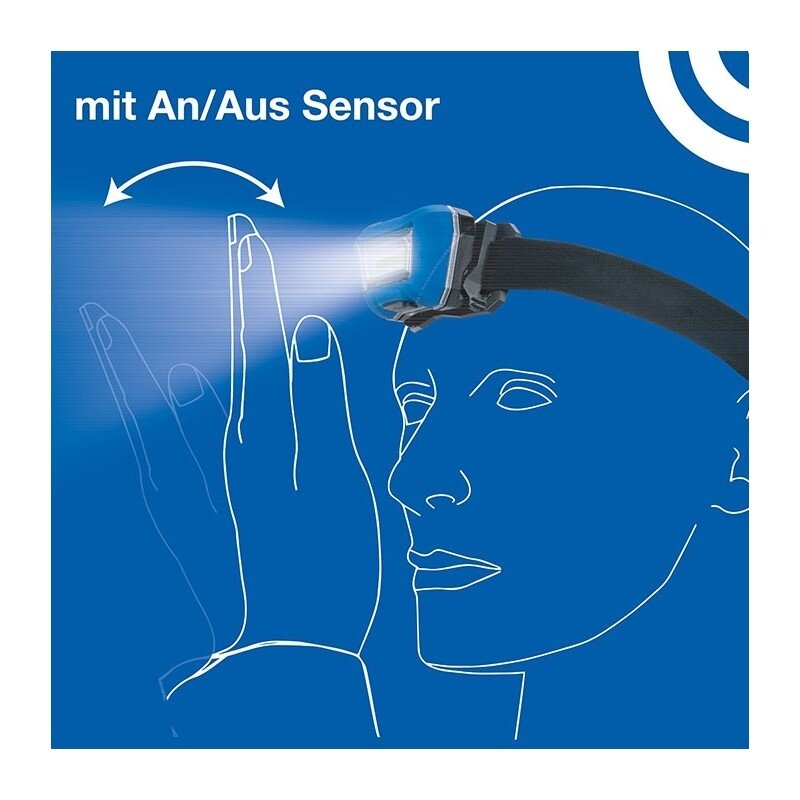 Įkraunamas prožektorius ant galvos su davikliu AS-SCHWABE HD200 LED 2 Įkraunamas prožektorius ant galvos su davikliu AS-SCHWABE HD200 LED 2