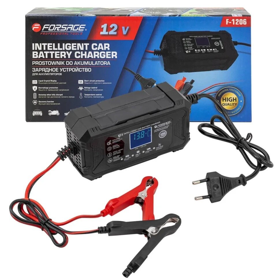 Įkroviklis universalus LCD 12V 6A