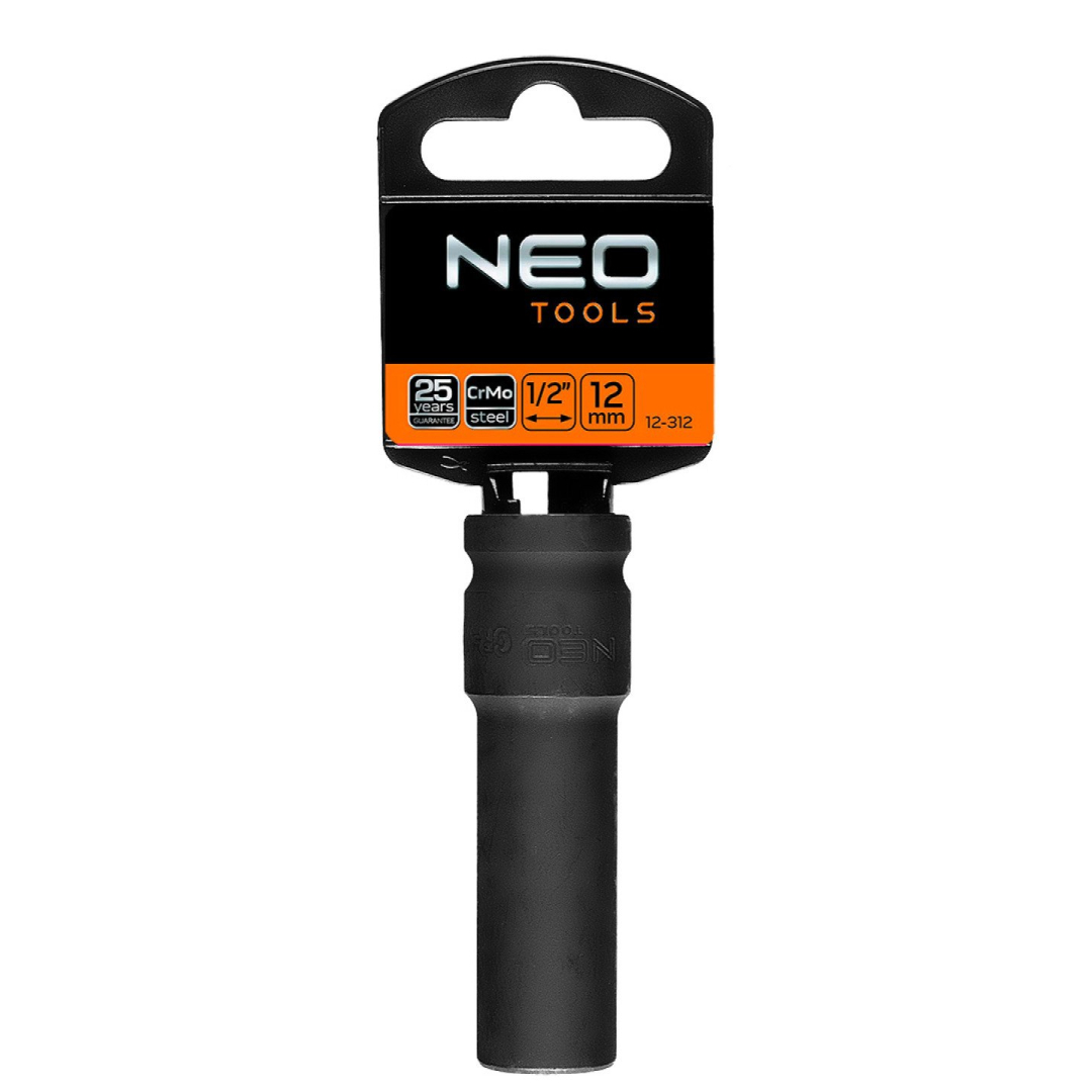 Ilga smūginė galvutė 1/2'', 12 mm, Cr-Mo 1