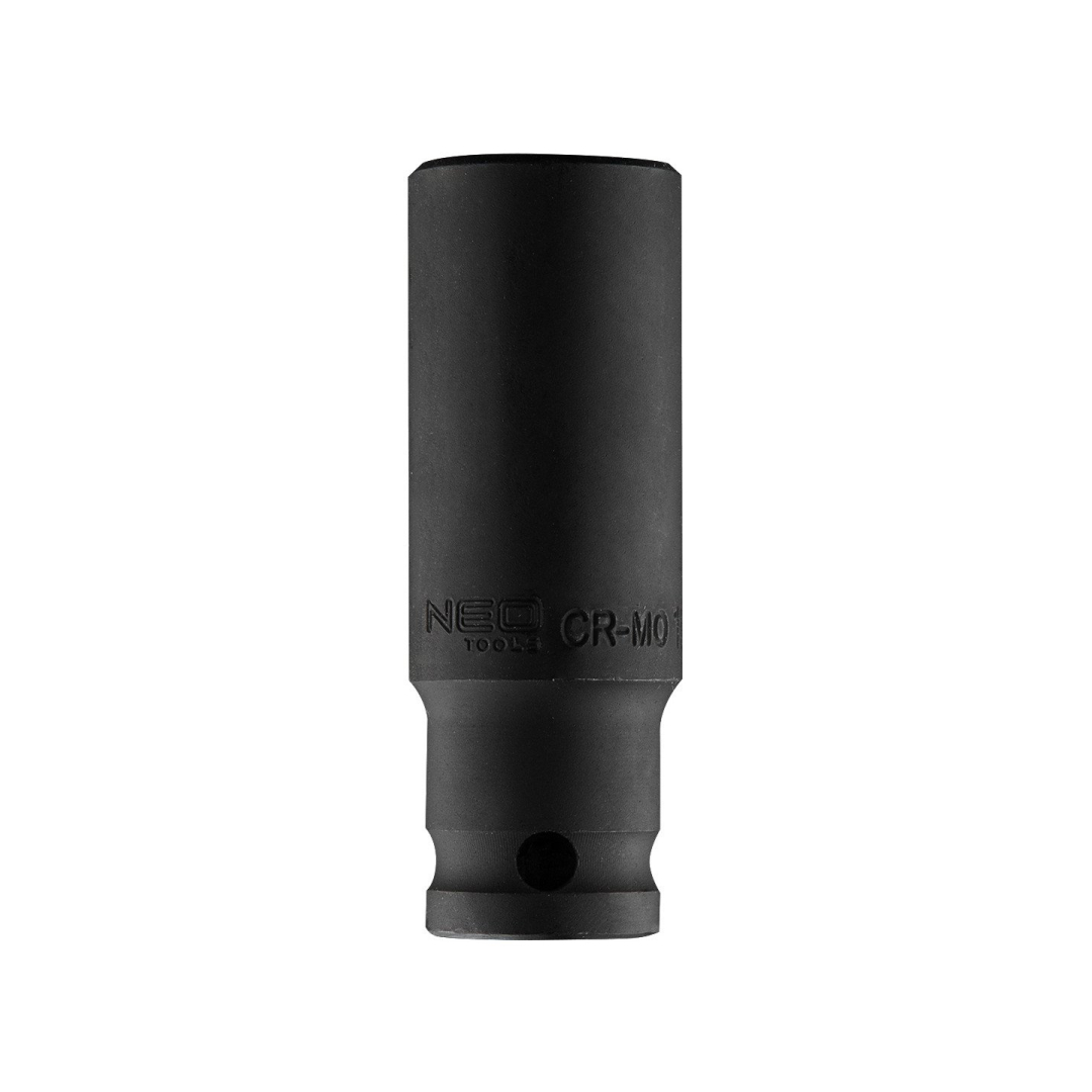 Ilga smūginė galvutė 1/2'', 19 mm, Cr-Mo Ilga smūginė galvutė 1/2'', 19 mm, Cr-Mo