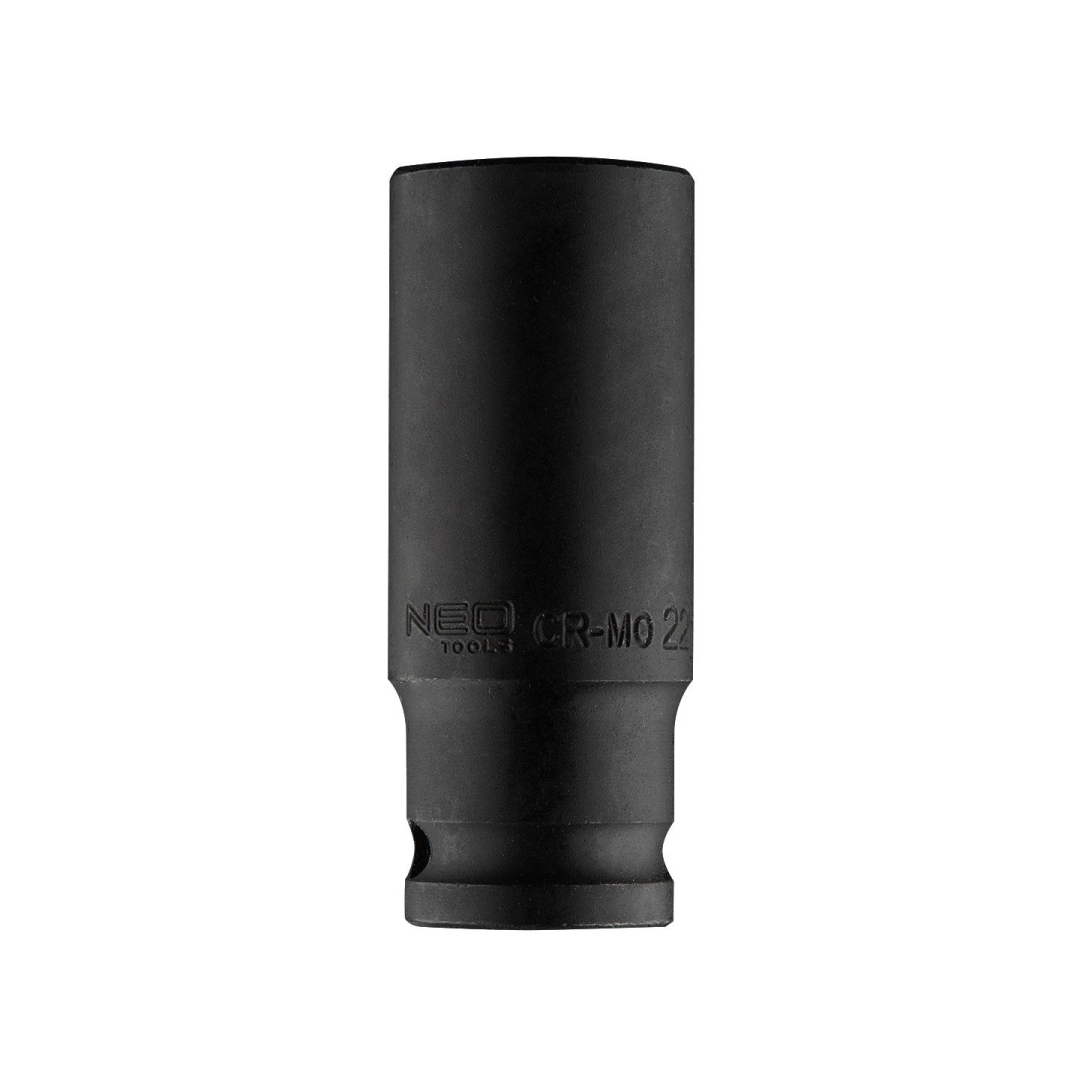 Ilga smūginė galvutė 1/2'', 22 mm, Cr-Mo