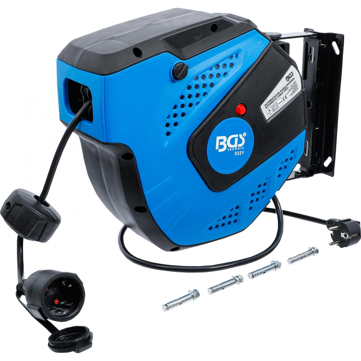 Ilgintuvas su automatine rite, BGS-technic, 15 m 1 Ilgintuvas su automatine rite, BGS-technic, 15 m 1