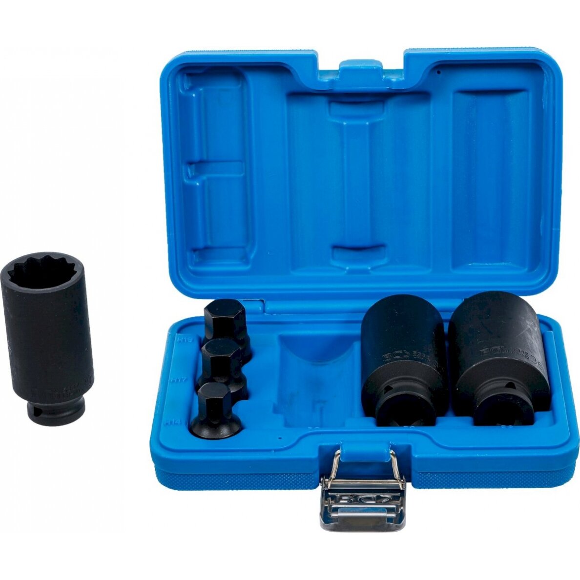 Ilgų galvučių rinkinys pusašiams | 12 kampų | 6 vnt. (5334) Ilgų galvučių rinkinys pusašiams | 12 kampų | 6 vnt. (5334)