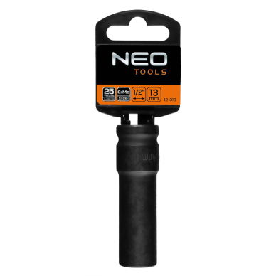Ilga smūginė galvutė 1/2'', 13 mm, Cr-Mo 1