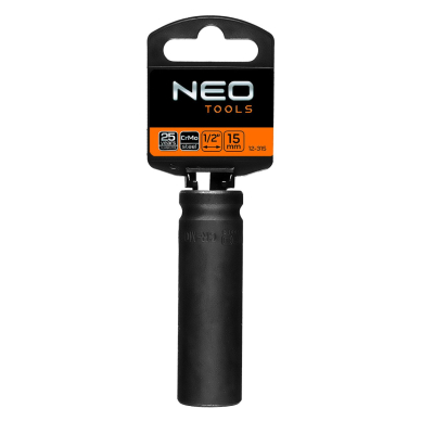 Ilga smūginė galvutė 1/2'', 15 mm, Cr-Mo 1