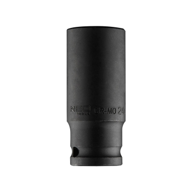 Ilga smūginė galvutė 1/2'', 24 mm, Cr-Mo