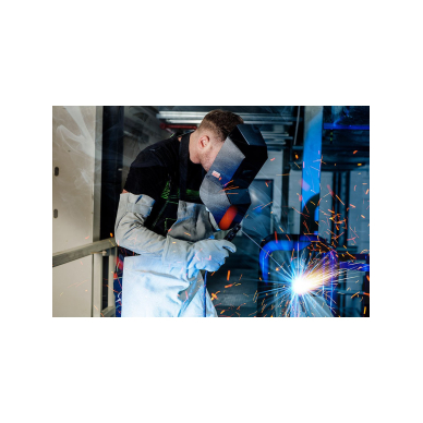 Ilgos suvirinimo pirštinės su kevlaro sriegiu, MAG tipas A, EN 388: 4332X ir EN 407: 442X4X 7