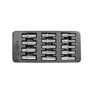 Ilgų galvičių rinkinys 1/2, 14 vnt., 8-21 mm Ilgų galvičių rinkinys 1/2, 14 vnt., 8-21 mm